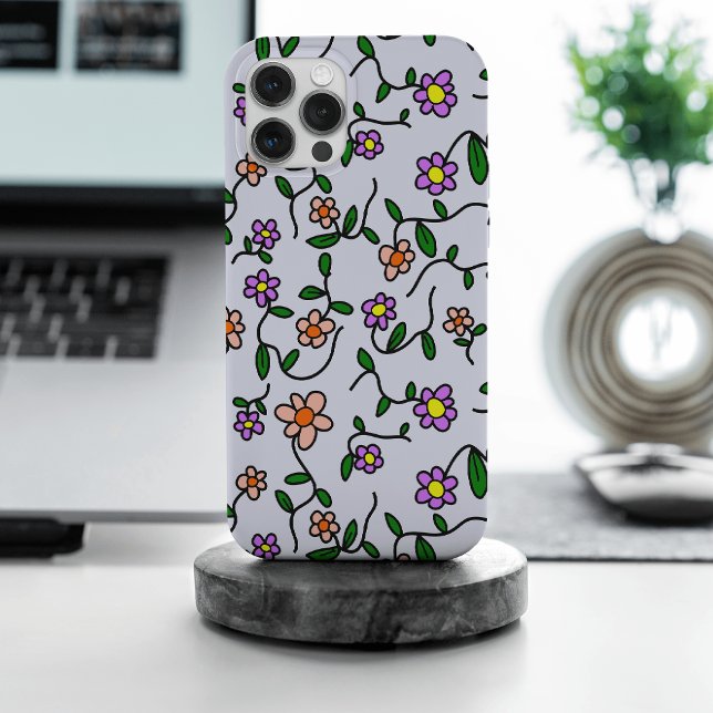 Colourful Flowers, Floral Pattern, Greenery, Boho Case-Mate iPhone Case (Creator Uploaded)