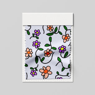 Colourful Flowers, Floral Pattern, Greenery, Boho Fabric