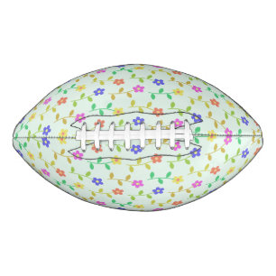 Colourful Flowers, Floral Pattern, Greenery, Boho Football