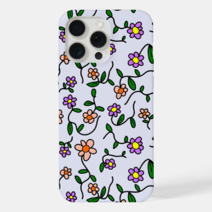 Colourful Flowers, Floral Pattern, Greenery, Boho iPhone 15 Pro Max Case