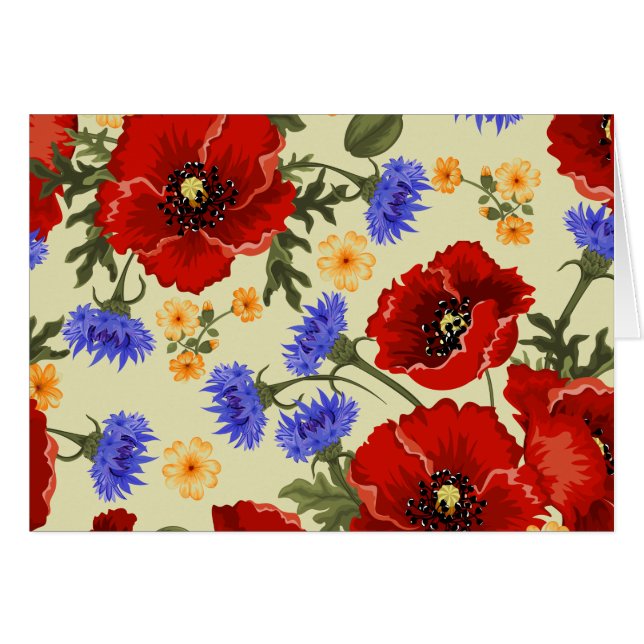 Colourful Flowers, Floral, Pattern Of Flowers (Front Horizontal)