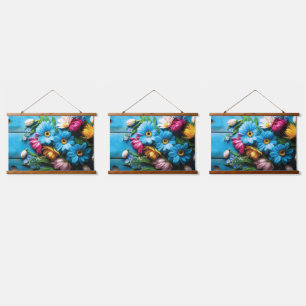 Colourful Flowers Hanging Tapestry