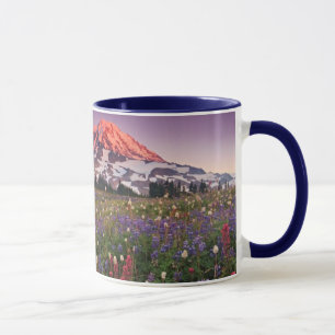 Colourful Flowers in Rainier National Park Mug