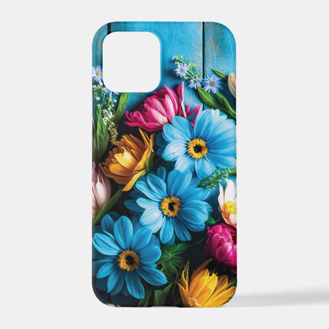 Colourful Flowers iPhone Case (Back)