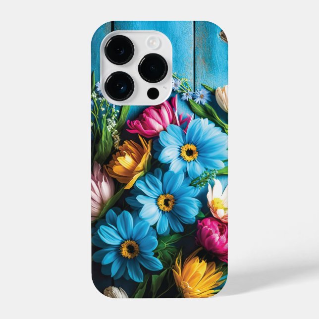 Colourful Flowers iPhone Case (Back)
