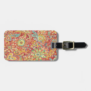 Colourful Flowers Luggage Tag