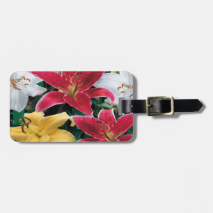 Colourful Flowers Luggage Tag