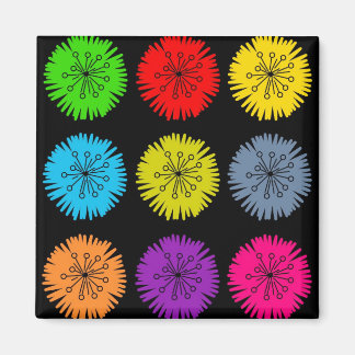 Colourful Flowers Magnet