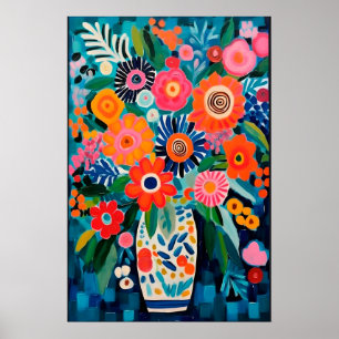 Colourful FLOWERS MATISSE Inspired POSTER – Unique