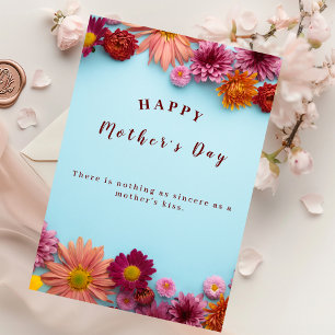 Colourful Flowers Mother's Day Greeting Card