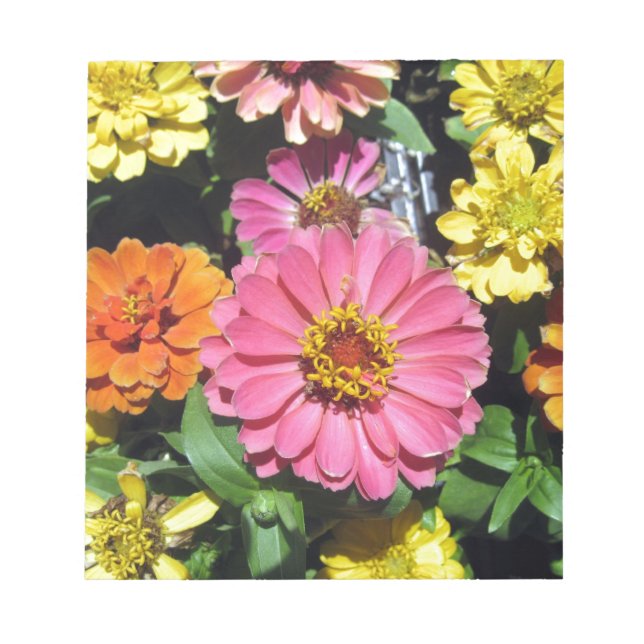 Colourful Flowers Notepad (Front)