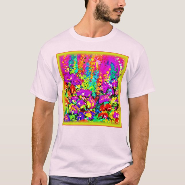Colourful Flowers Painting. Buy Now T-Shirt (Front)