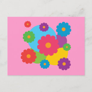 Colourful Flowers Postcard
