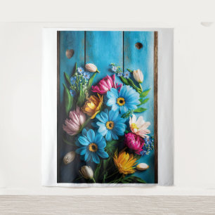 Colourful Flowers Tapestry