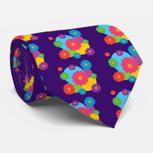 Colourful Flowers Tie