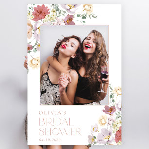 Colourful Flowers, Wildflowers, Boho, Bridal Showe Poster