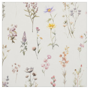Colourful Flowers, Wildflowers, Garden Flowers Fabric