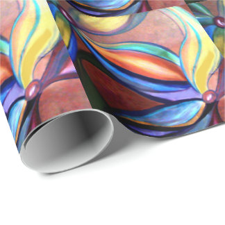 Colourful Flowers Wrapping Paper