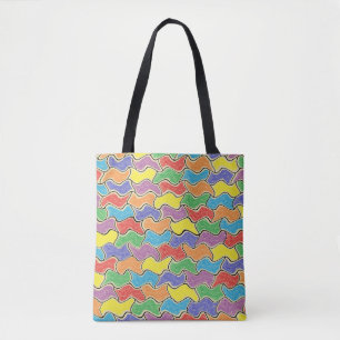 Colourful Fluctuations Tote Bag