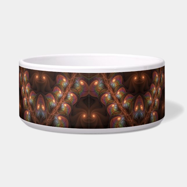 Colourful Fluorescent Abstract Trippy Brown Fracta (Front)