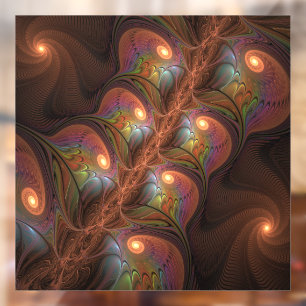 Colourful Fluorescent Abstract Trippy Brown Fracta