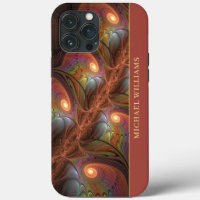 Colourful Fluorescent Abstract Trippy Brown Fracta