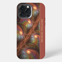 Colourful Fluorescent Abstract Trippy Brown Fracta
