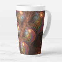 Colourful Fluorescent Abstract Trippy Brown Fracta
