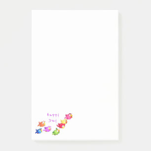 Colourful Flying Birds Post-it® Notes