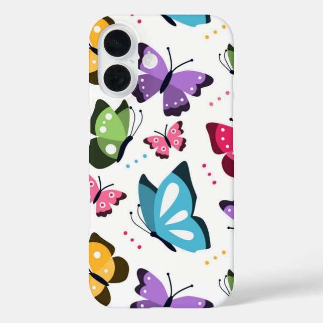 Colourful Flying Butterflies Case-Mate iPhone Case (Back)