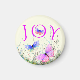 Colourful Flying Butterflies Magnet Spring Joy
