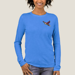 Colourful Flying Eagle Rainbow Logo Sports Gift Tri-Blend Shirt