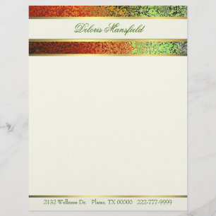 Colourful Foil Look Business Letterhead