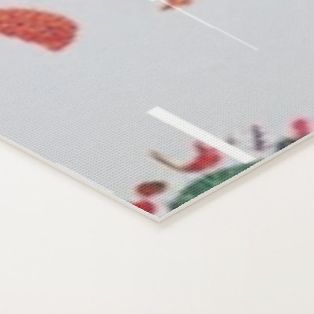 Colourful Folk Art Damask Pattern Yoga Mat (Detail)