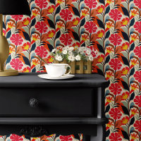 Colourful Folk Art Floral Pattern