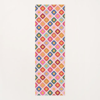 Colourful Folk Art Floral Pilates Yoga Wellness Ma Mat