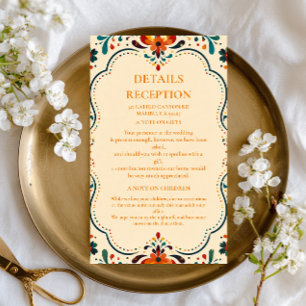 Colourful Folk Botanical Mexican Enclosure Card