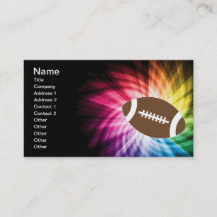 Colourful Football Business Card