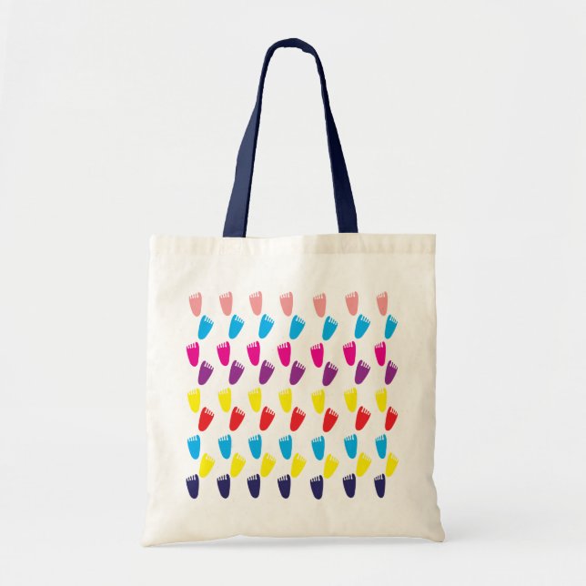 Colourful Footprints  Tote Bag (Front)