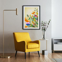 Colourful forest floral original digital painting