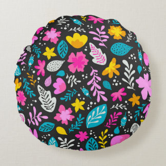 Colourful Forest Round Cushion