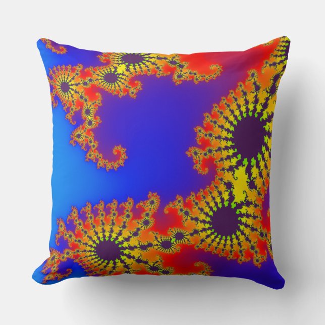 Colourful Fractal 120717(02) Cushion (Front)