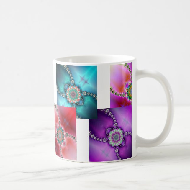 Colourful Fractal Designs Mug (Right)
