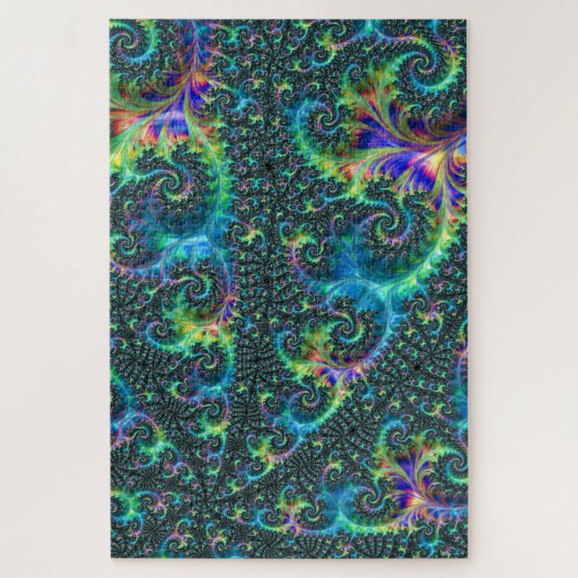 Colourful Fractal Jigsaw Puzzle (Vertical)