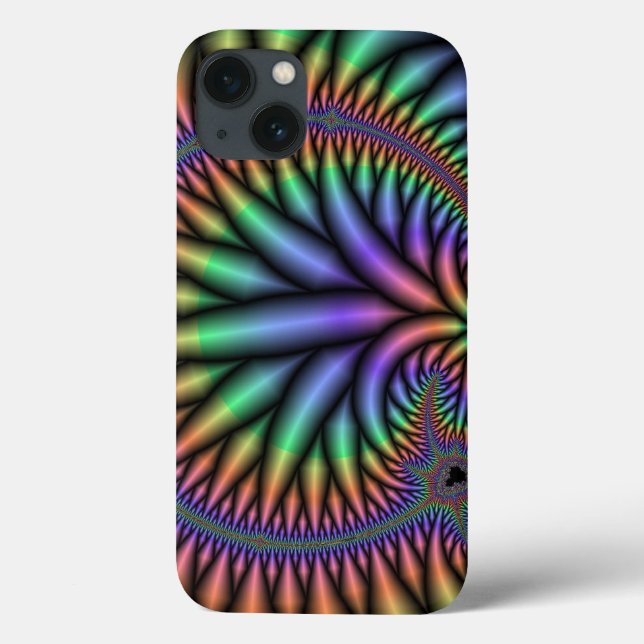 Colourful Fractal Plant iPad Case *Personalise* (Back)