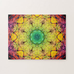 Colourful Fractal Relaxation Mandala Jigsaw Puzzle