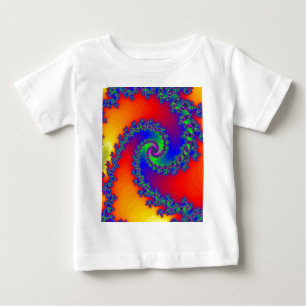 Colourful Fractal Spiral: Baby T-Shirt