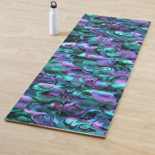 Colourful Fractal Yoga Mat