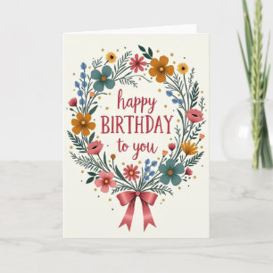 Colourful Frame Birthday Card