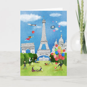 Colourful France Card